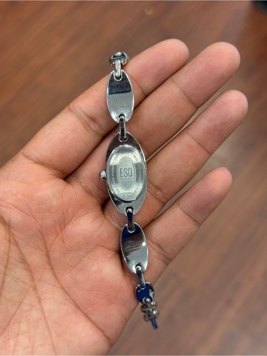 Movado ESQ Vintage Stainless Steel Blue dial & Mariners G Link Womens watch main image 6